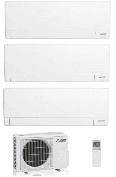 Sistema de Climatização Mitsubishi Electric Multi-Split 3x1 – MXZ-3F54VF + 3x MSZ-AY25VGK