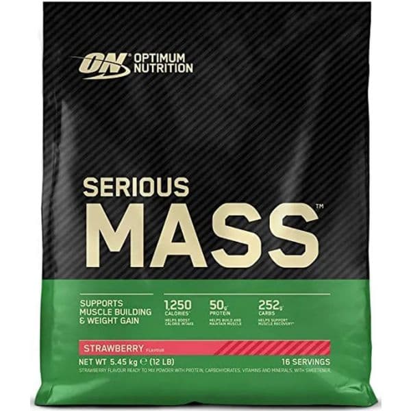 Optimum Nutrition Serious Mass 5,45Kg Morango