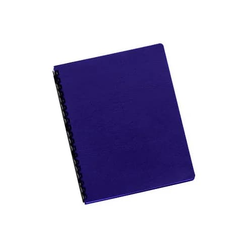 Fellowes Capas p/ Encadernar A4 Delta Couro 100 Fls 250g Royal Azul