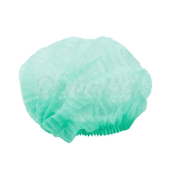 Touca descartavél verde em tst x100 ref.04199
