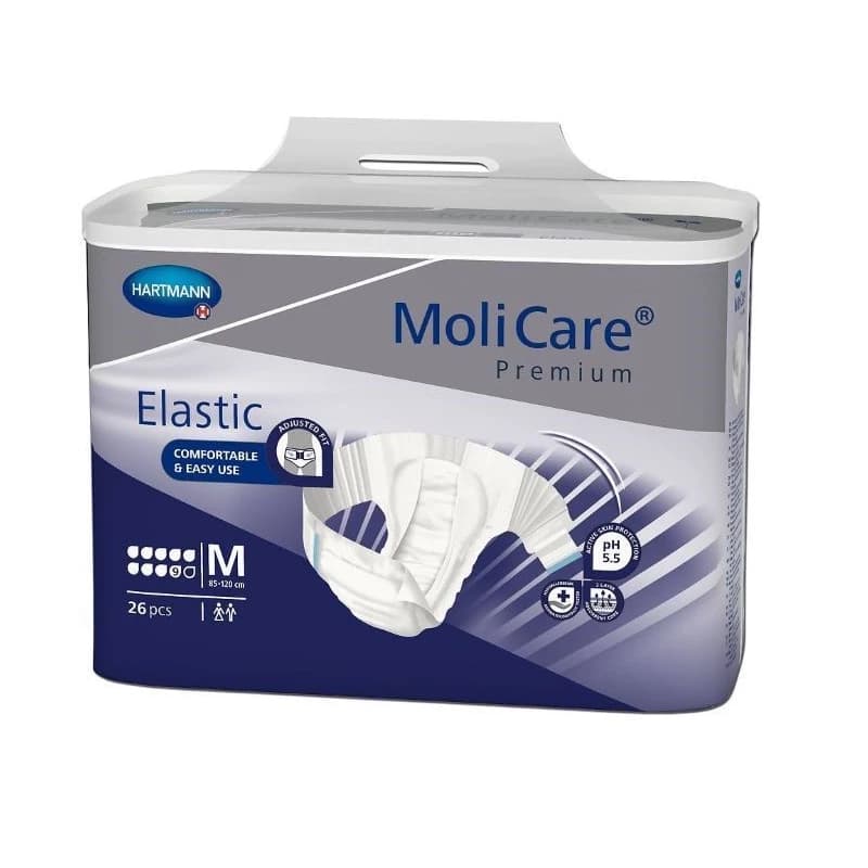 Fralda Premium Elastic 9 gotas T.M x26 uni.