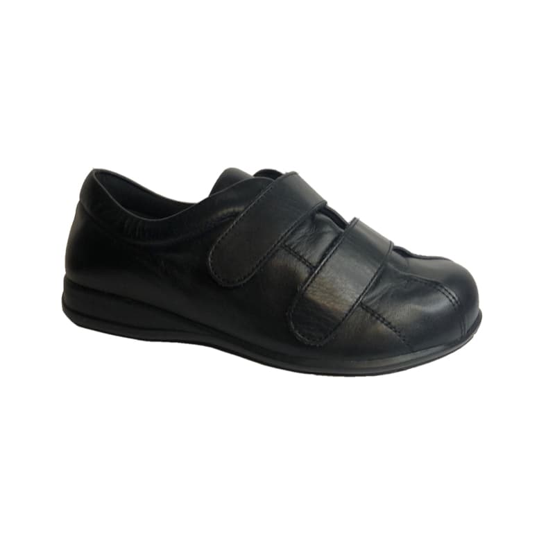 sapato diabetico-2velcros (PRETO, 39)