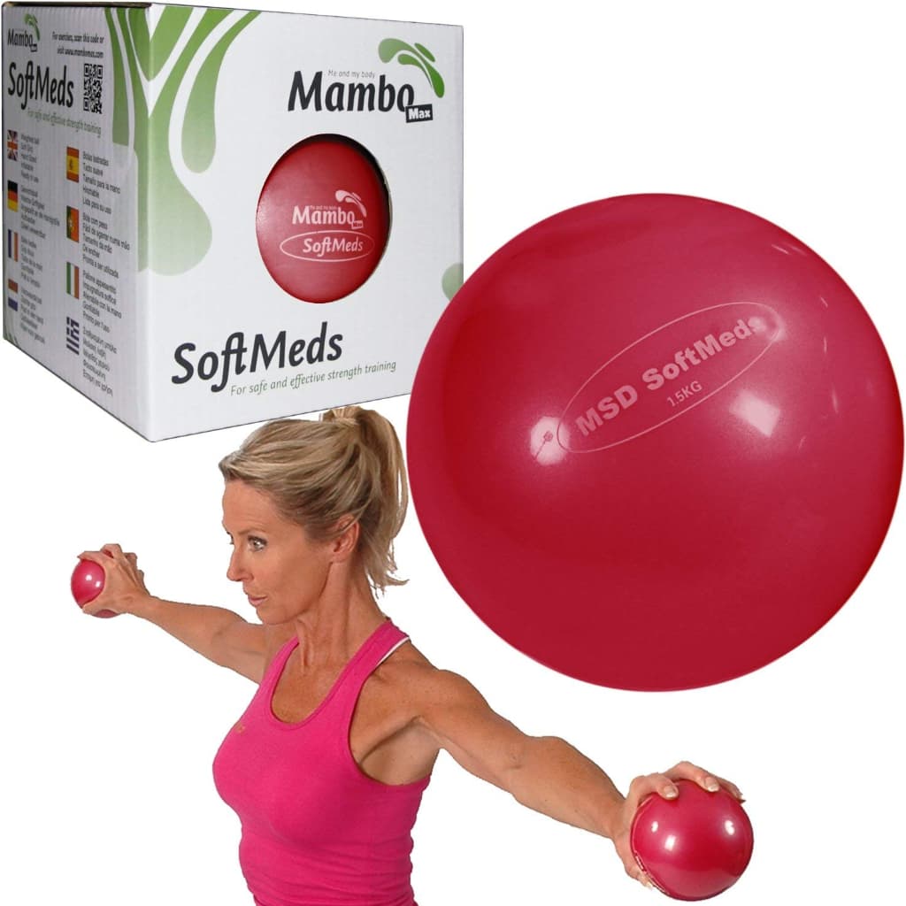 BOLA SOFTMED 12CM C/PESO 1,5 KG VERMELHO