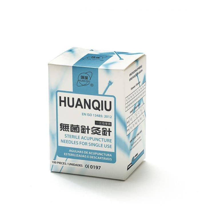 Agulha acupunctura aço inox c/guia 0.25x30