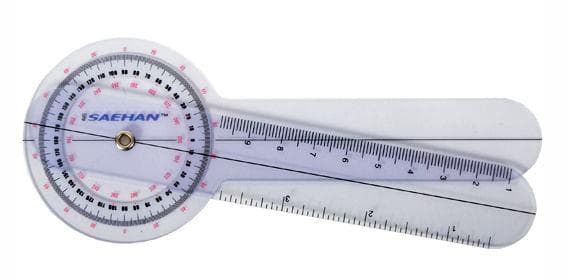 Goniometro plast. 15cm-0 a 360º