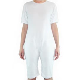 Body Manga Curta Bodysense (XL, BRANCO)