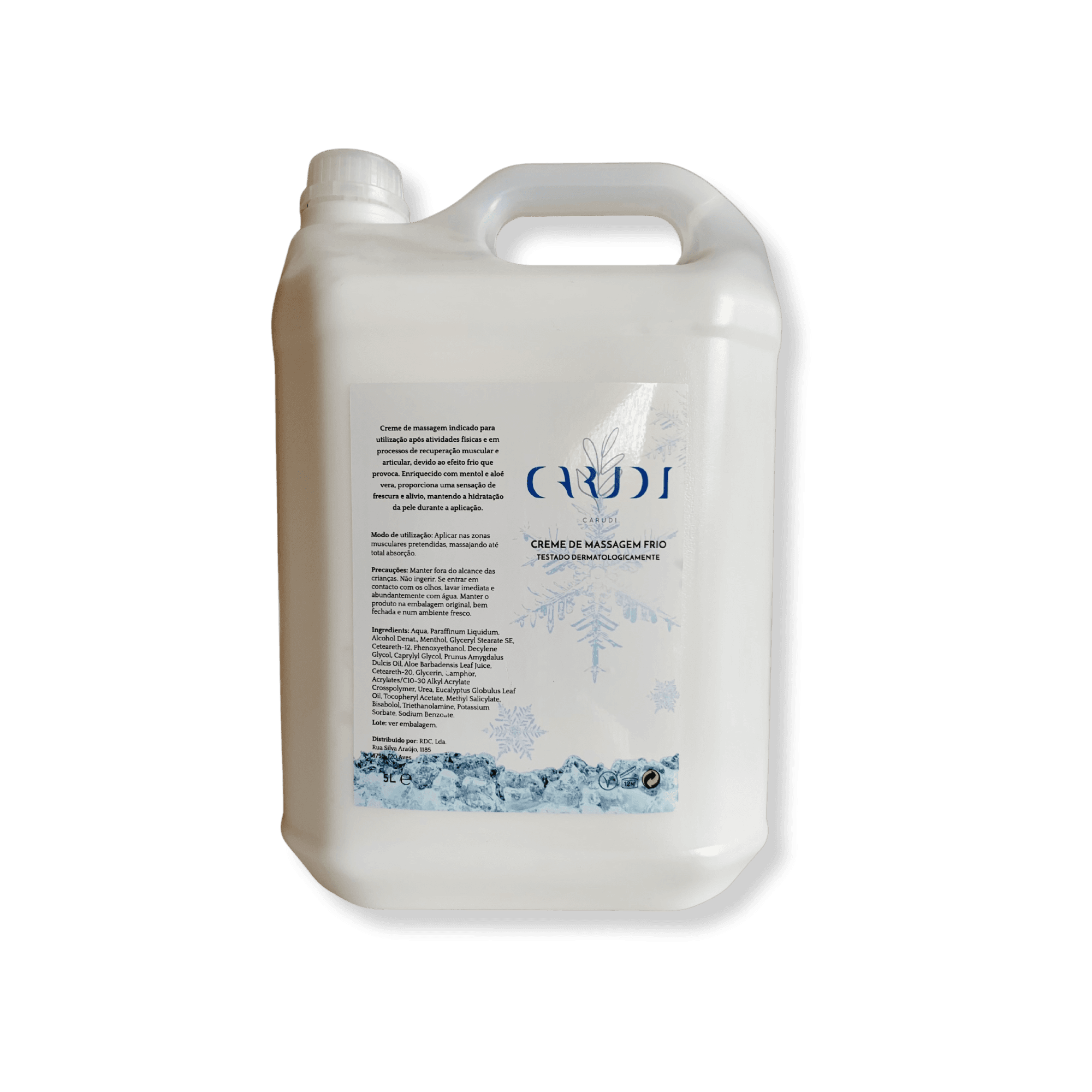 Creme massagem frio 5lt CARUDI