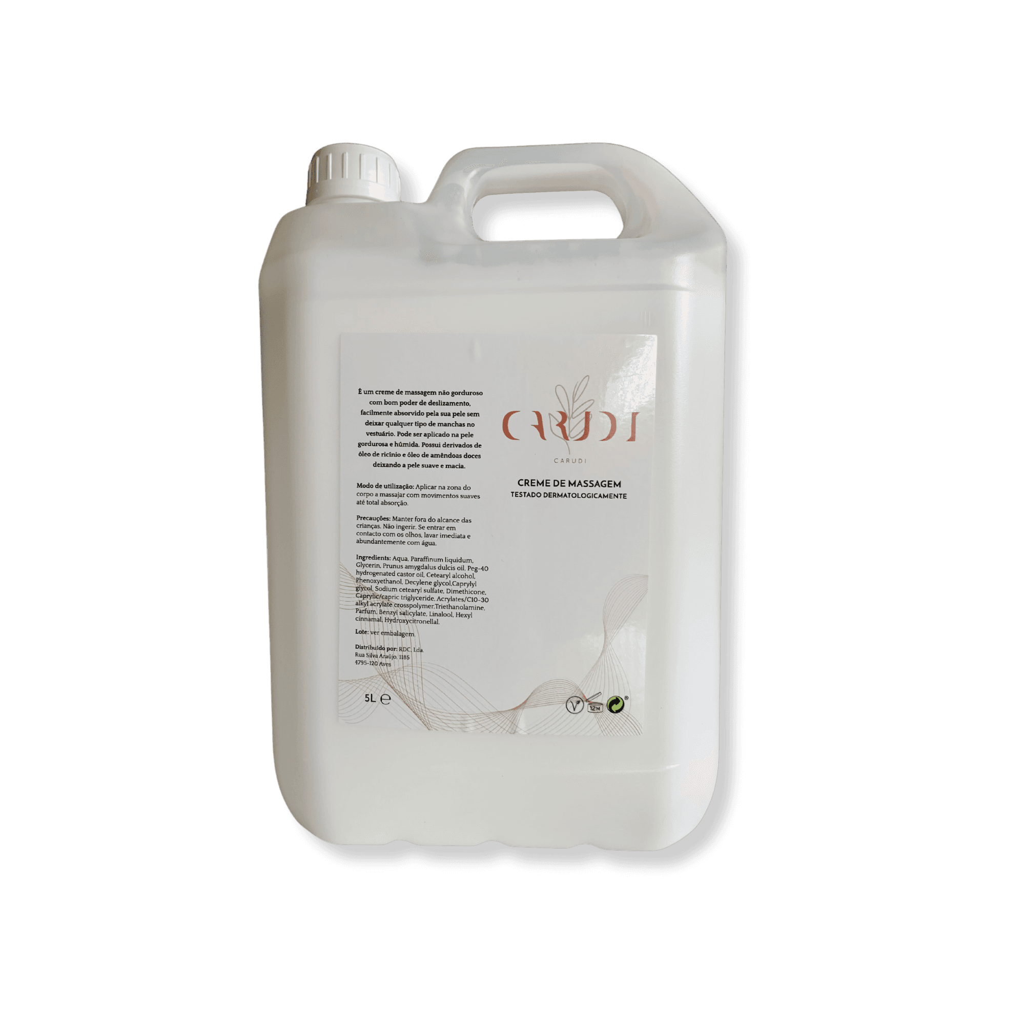Creme massagem 5lt CARUDI