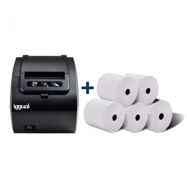 Iggual Impressora de Etiquetas Jato de Tinta Térmico 203 X 203 Dpi com Fios Igg316641+Igg317655