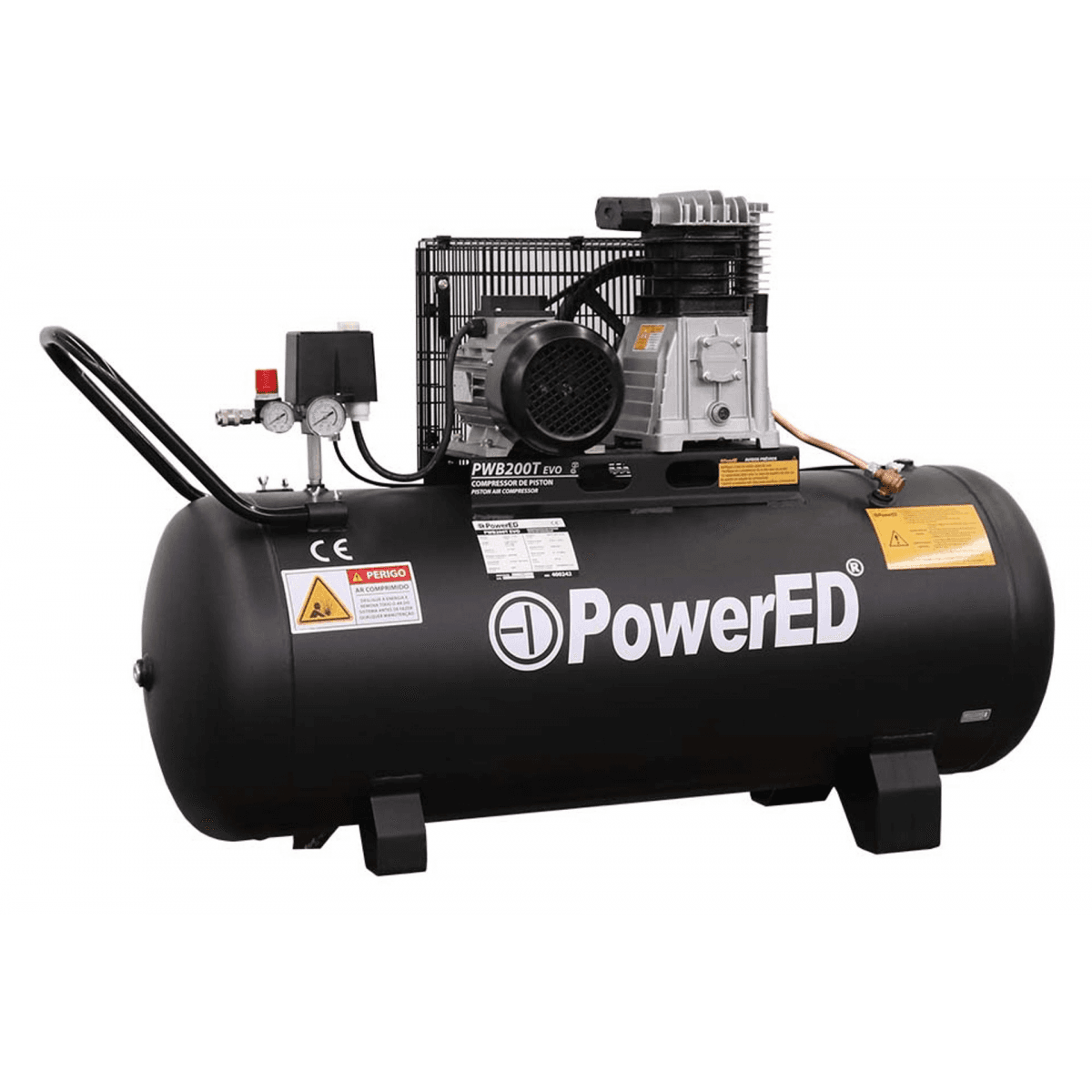 Compressor 200L Pwb200T Evo 3Hp 400V refª 400242 Powered