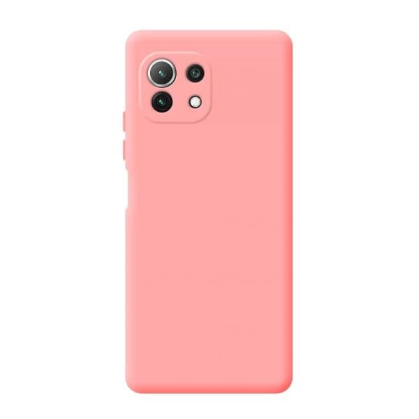 Capa Silicone Líquido para Xiaomi Mi 11 Lite Pink