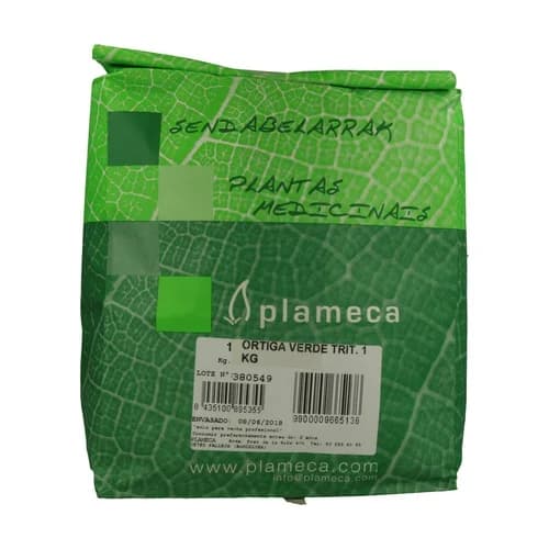Plameca Erva Triturada de Urtiga Verde 1 Kg