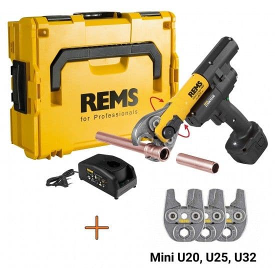 Mini-Press 14V ACC L-Boxx [578013 R220]+ e tenazes (Mini U 20,25,32) refª 578x11 R220 Rems
