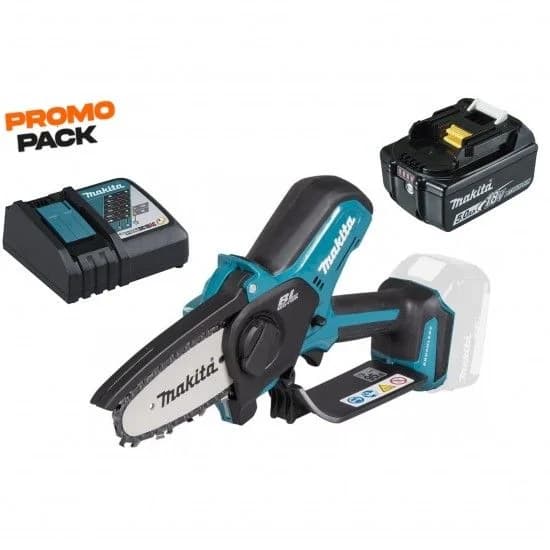 Serra poda 100mm DUC101Z + Bat 5.0Ah + carregador refª DUC101Z_5AH_CARR Makita - DUC101Z_5AH_CARR - Ferramentaspro.pt