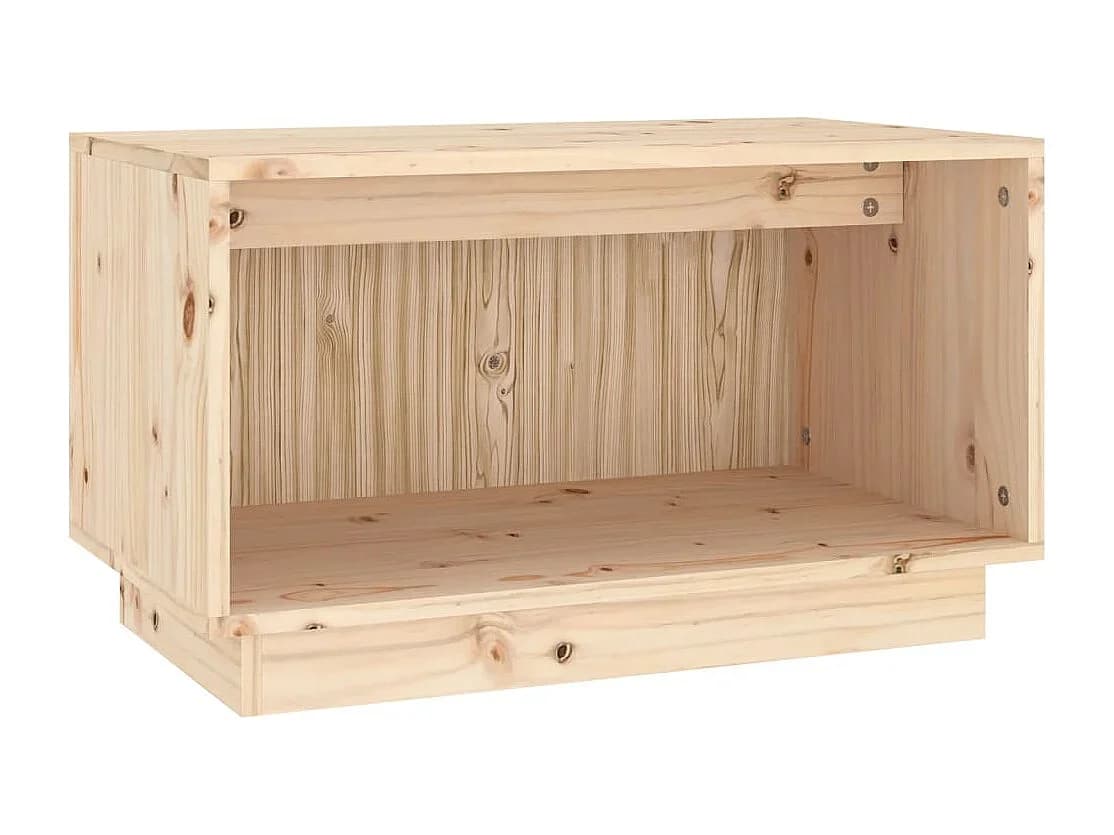 Suporte multimídia para TV prateleira para TV aparador armário para TV sala de jantar sala de estar quarto 60 x 35 x 35 cm madeira maciça de pinho marrom 02_0026134