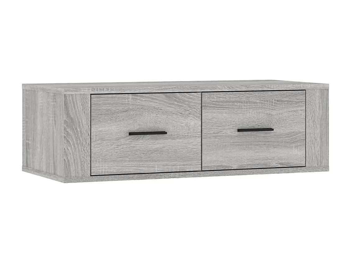 Móvel de TV de parede Sonoma 80 x 36 x 25 cm madeira industrializada cinza 02_0024291