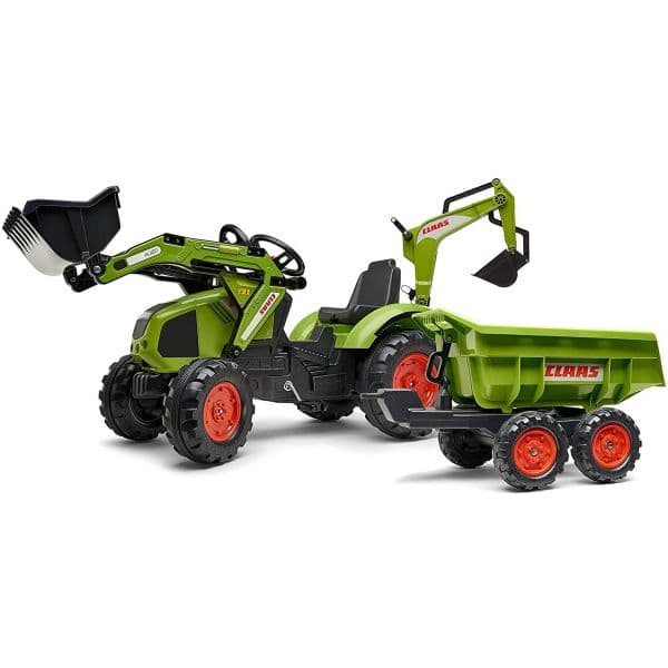 Falk Tractor Claas a Pedais Com Atrelado e Básculas - FLK2070W