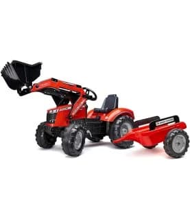 Falk Trator Massey Ferguson S8740 + Reboque + Pá - TO-4010AM