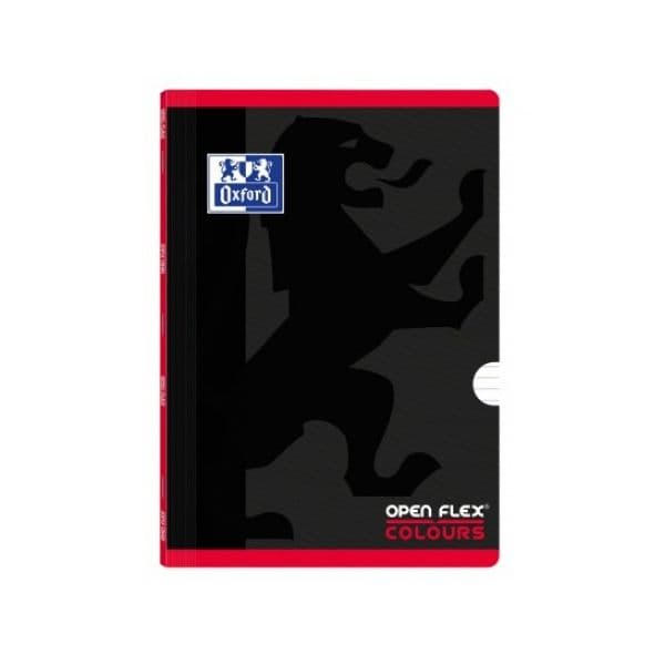 Oxford Caderno Agrafado Colours Openflex A4 Pautado Vermelho 1 Un.