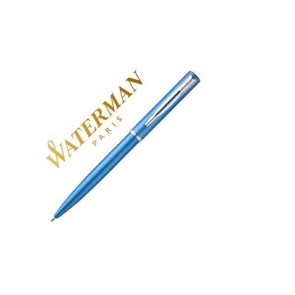 Waterman Caneta Esferográfica com Adornos Cromados Allure Azul - A26515635