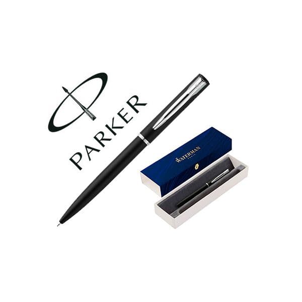 Waterman Caneta Esferográfica com Adornos Cromados Allure Preta - A26515630