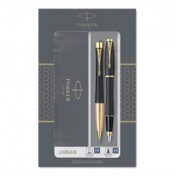 Parker Conjunto Caneta & Esferográfica Urban Preto Tinta Azul - 2093381
