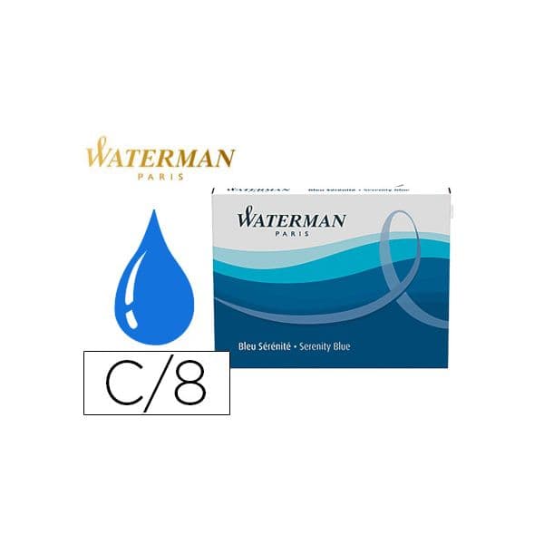 Waterman Recarga de Caneta de aparo Azul - A24619576