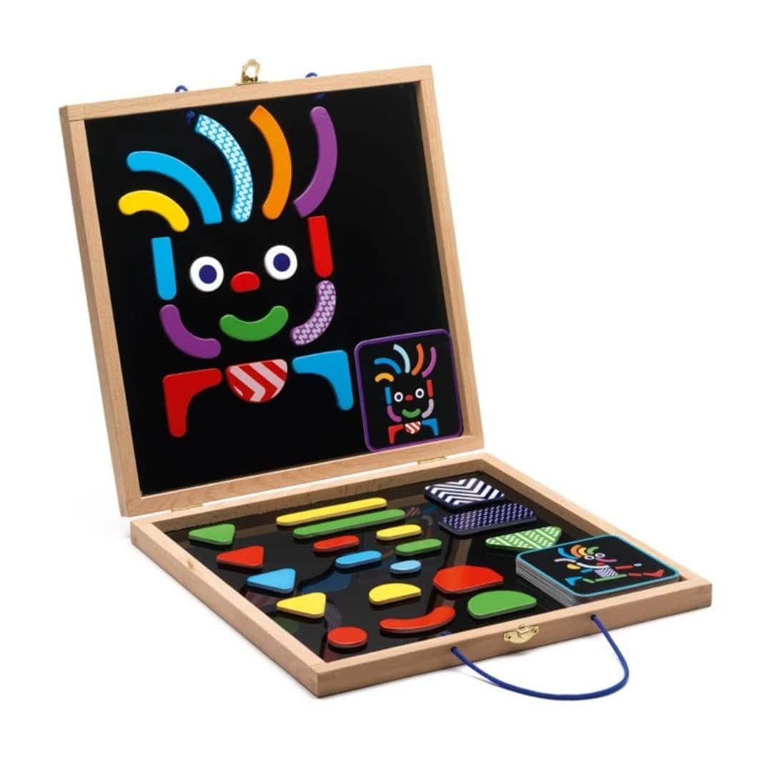 Djeco geobonhomme – jogo magnético de criação de personagens +4 anos