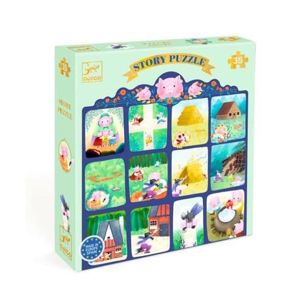 Djeco Puzzle Os Três Porquinhos (35 Peças)
