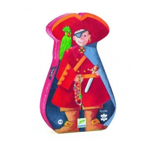 O Pirata E Seu Tesouro- puzzle Djeco 36 peças