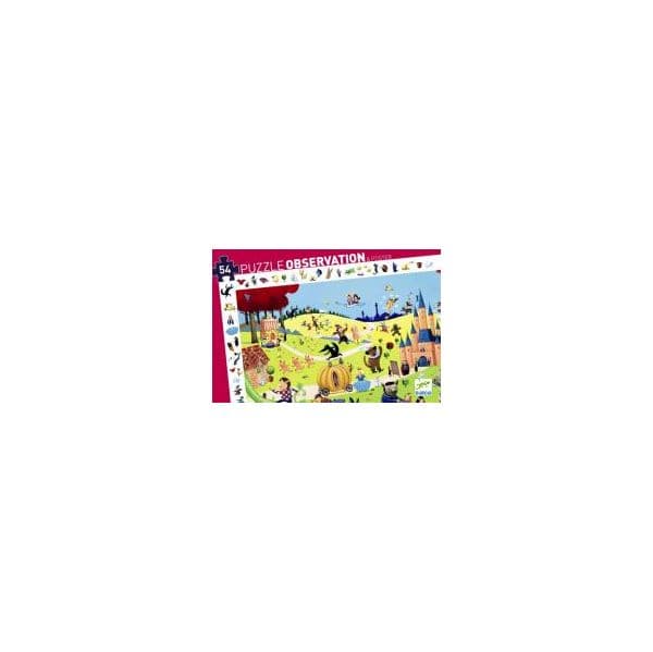 Djeco Puzzle 54 Peças - Puzzle de Observação Contos