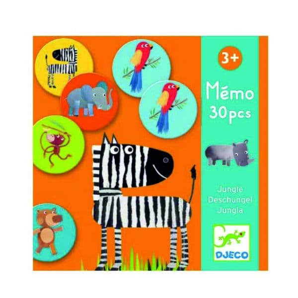 Djeco Memo Jungle Jogo Memória Animais