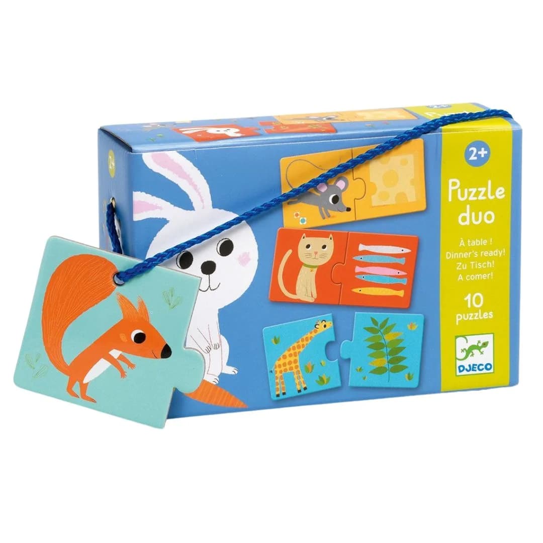Djeco Puzzle Duo Vamos Comer 10 Pcs