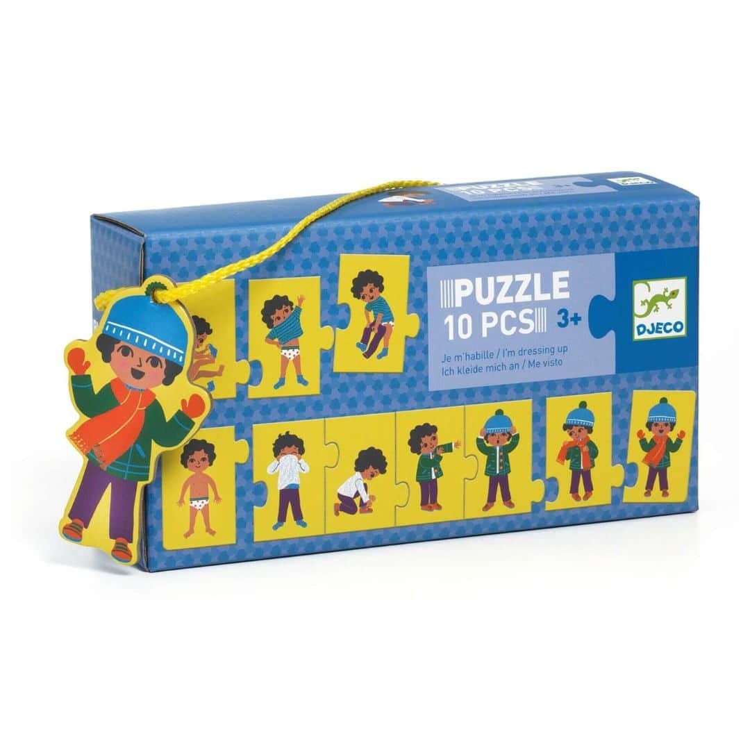 Djeco estou a vestir-me – puzzle educativo +3 anos