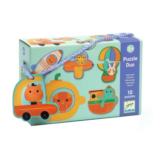 Djeco Puzzle Veículos 2 Peças - DJ08270