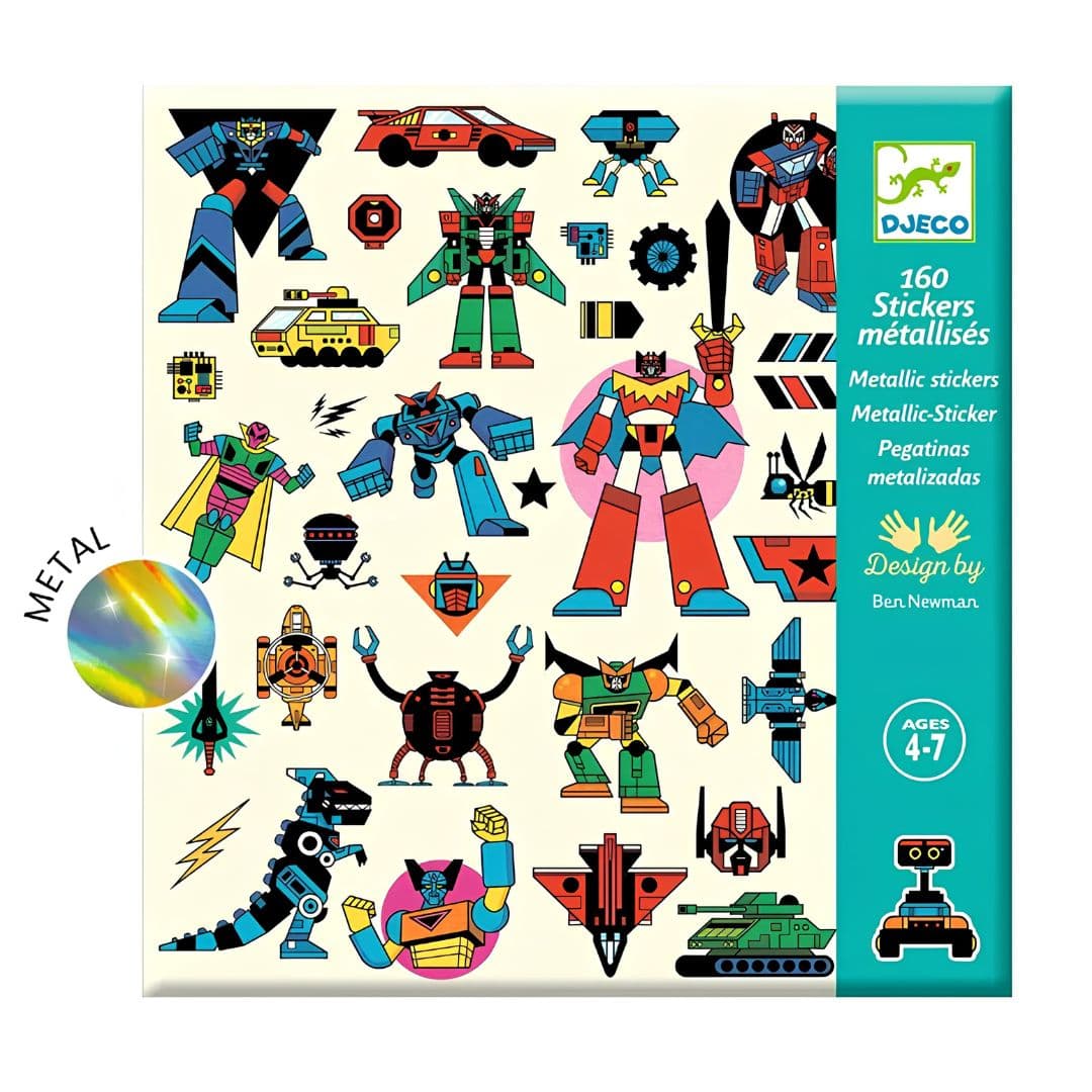 Djeco Robots 160 Autocolantes