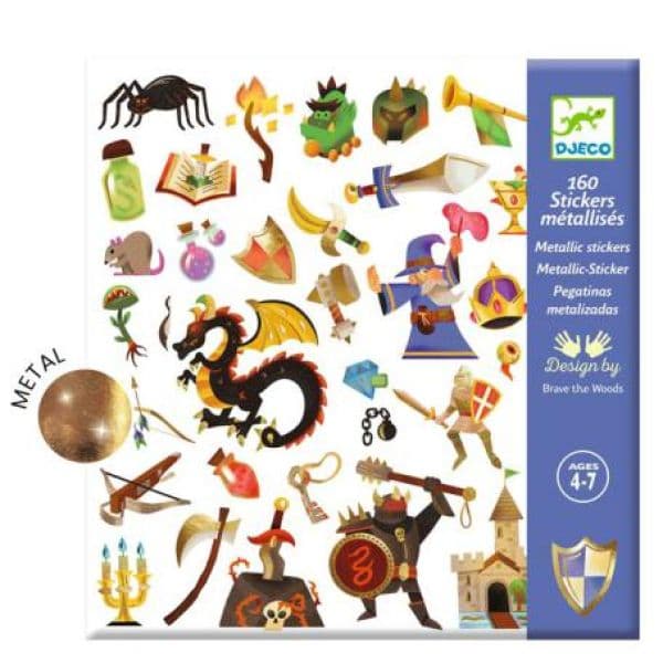 Djeco Fantasia Medieval 160 Autocolantes