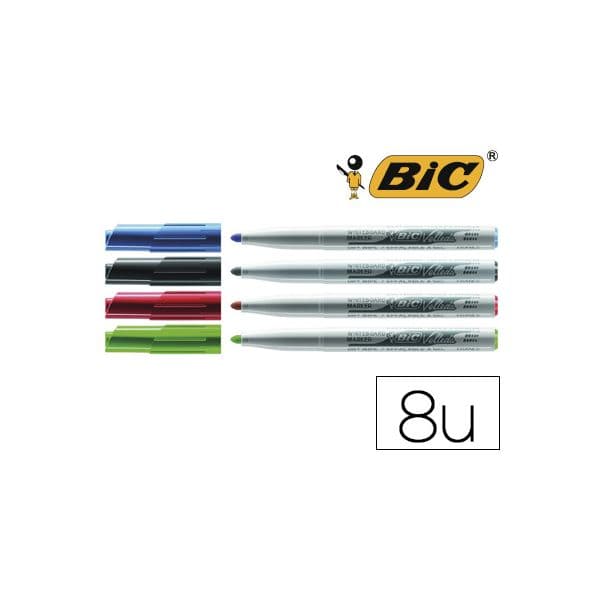 Bic Marcador Velleda p/ Quadro Ponta Redonda 2 mm Bolsa de 8 un. Sortido - OFF155082CE
