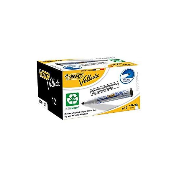 Bic Marcador Velleda 701 Preto Pack 12 un.