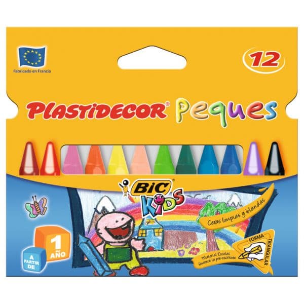 Bic 12 un. de Cera Plastidecor Peques - 630176