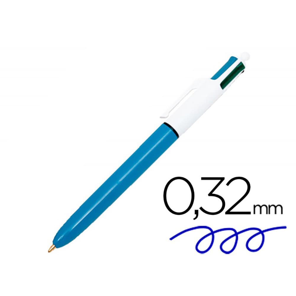 BIC 982866 esferográfica Preto, Azul, Verde, Vermelho Esferográfica com clipe Médio 12 unidade(s)