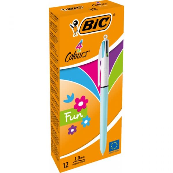 Bic Esferográfica Quatro Cores Pastel Edição Limitada 1.0mm Cores Pastel 1 Un.