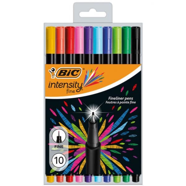 BIC Marcadores Ponta Fina 4 mm Intensity Fine Multicolor 10 Un.