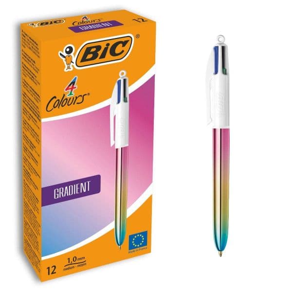 Bic Esferográfica de Quatro Cores Gradiente 1.0mm Sortidas 12 Un.