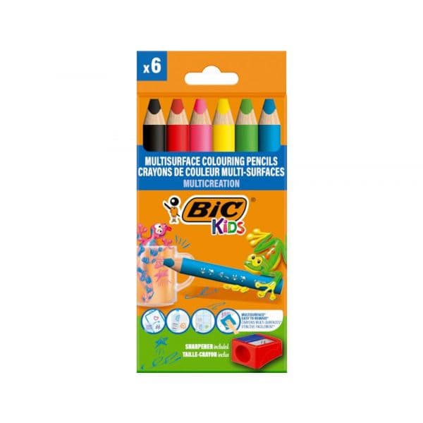 Bic Lápis de Cor Triangular Apagável 6 Unidades