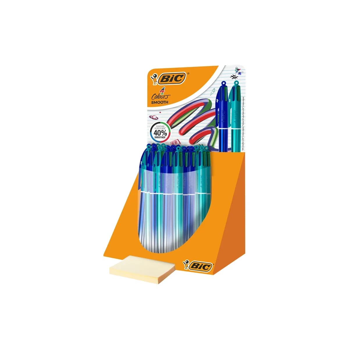 Bic Esferográfica 4 Cores Smooth Gradient 1.0mm Multicor 30 Un.