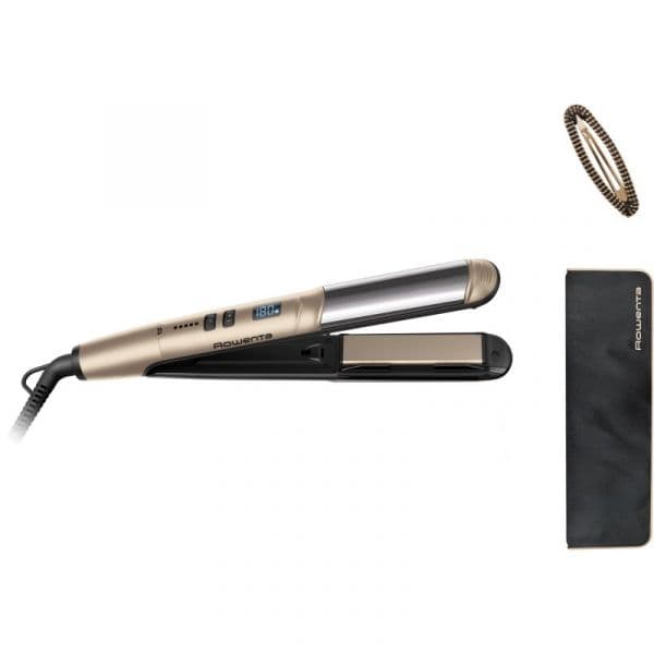 Alisador de Cabelo Rowenta Glam & Shine SF4641F0 Dourado