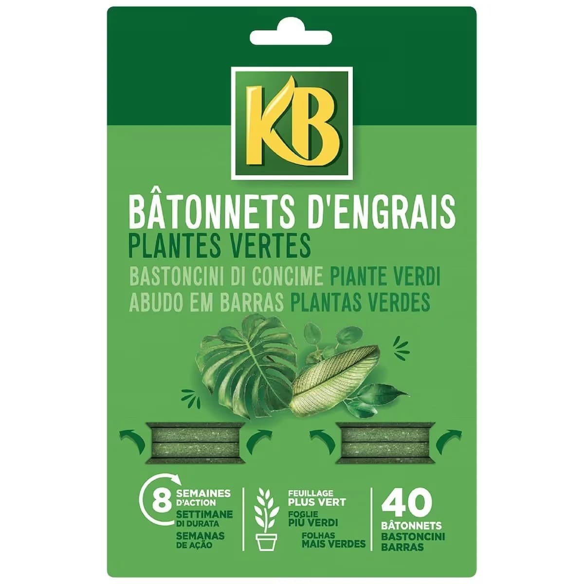 KB Barras Nutritivas Plantas Verdes - 40Unid.