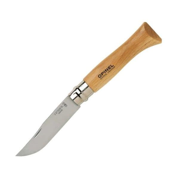 Opinel Pocket Knife No. 09 Stl. Steel Blade W. Wood Handle - 1254
