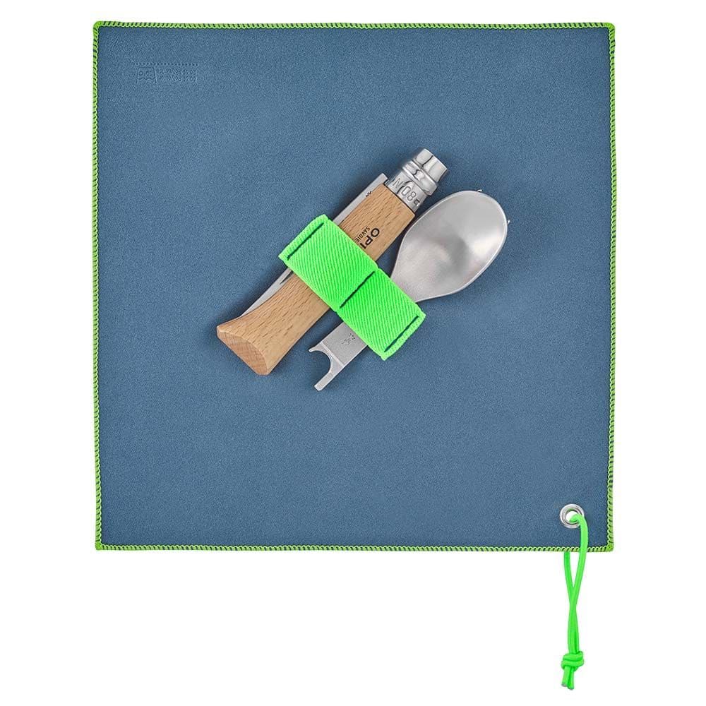 ACESSÓRIOS PARA PIQUENIQUE, NAVALHA Nº8 + 2 TALHERES. OPINEL